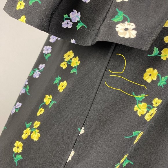 Ann Taylor S Floral Patterned Off The Shoulder Short Sleeve Blouse Top - Picture 6 of 12